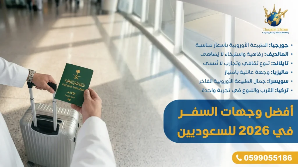 أفضل دول السفر للسعوديين في 2026