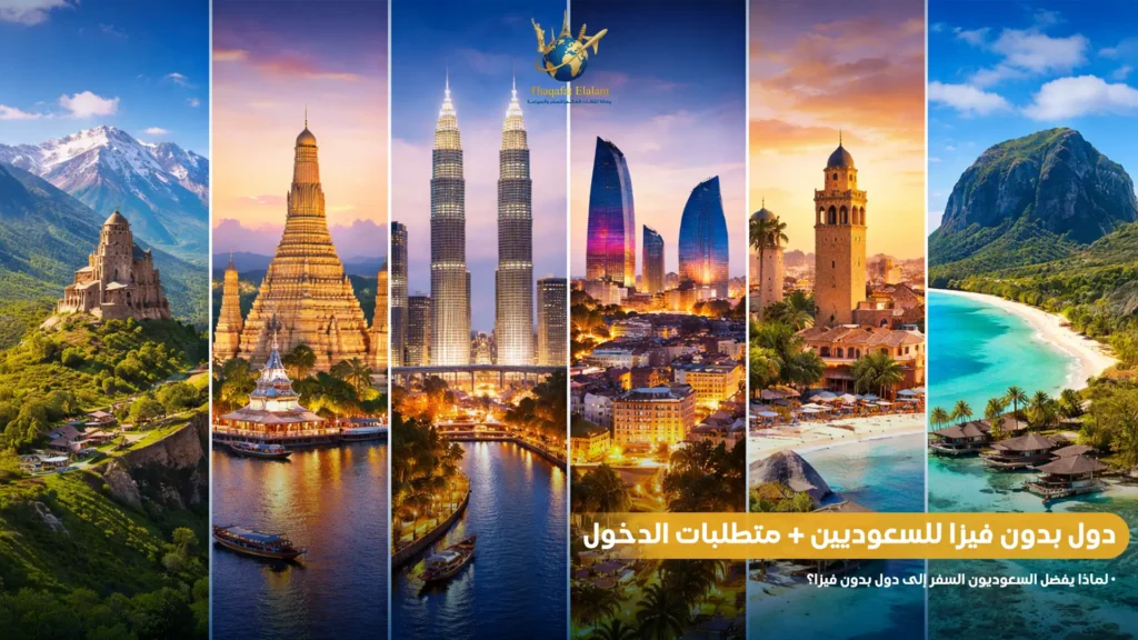 دول بدون فيزا للسعوديين + متطلبات الدخول